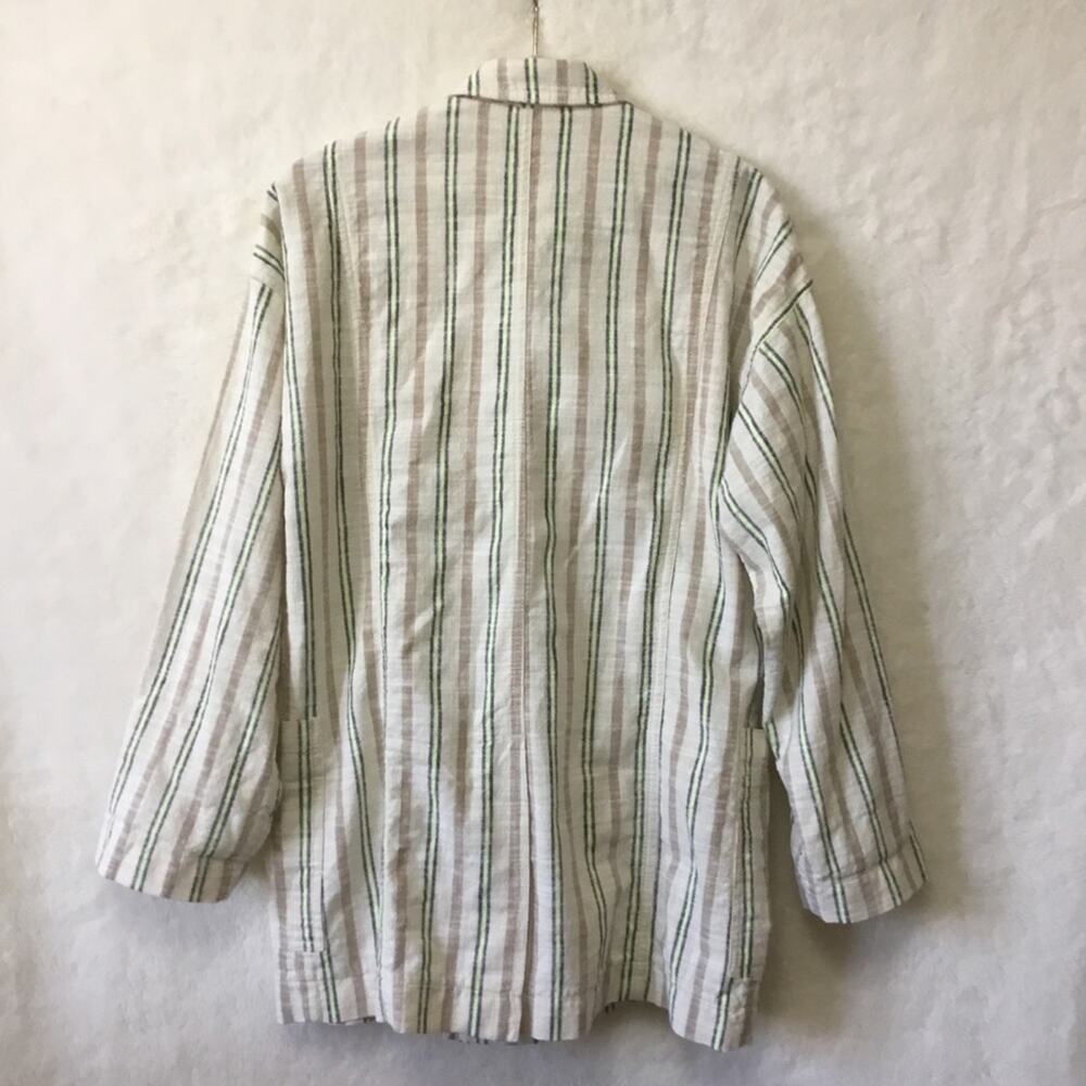 Anthropologie Maeve Cream Danielle Striped Blazer - Picture 16 of 16